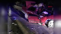 Malatya'da otomobil tır'a çarptı 1 ölü, 1 ağır yaralı