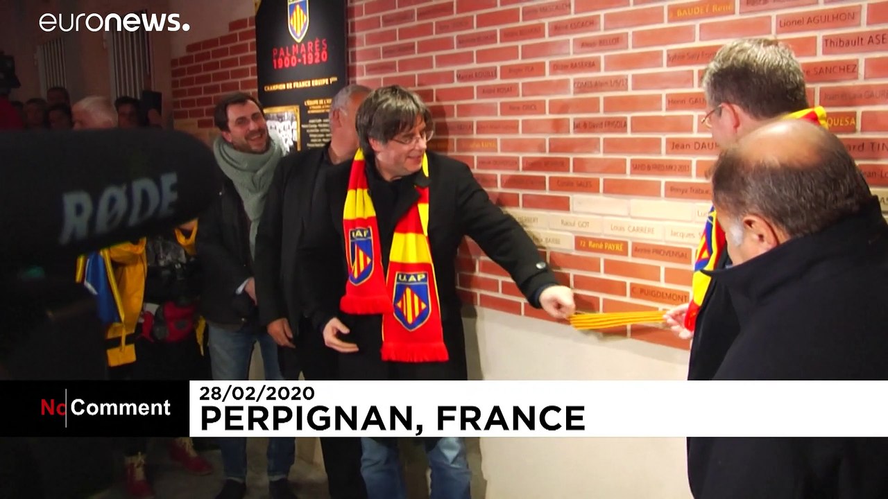 Für Rugby-Spiel: Carles Puigdemont zurück auf katalanischem Boden