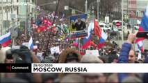 Moscou : manifestation des opposants à Vladimir Poutine