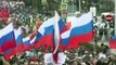 Russos nas ruas para homenagear Boris Nemtsov