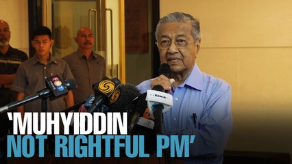 NEWS: Dr M speaks ahead of Muhyiddin’s swearing-in