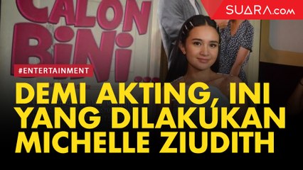 Demi Akting, Michelle Ziudith Makan Telur Asin di Film Mekah I'm Coming