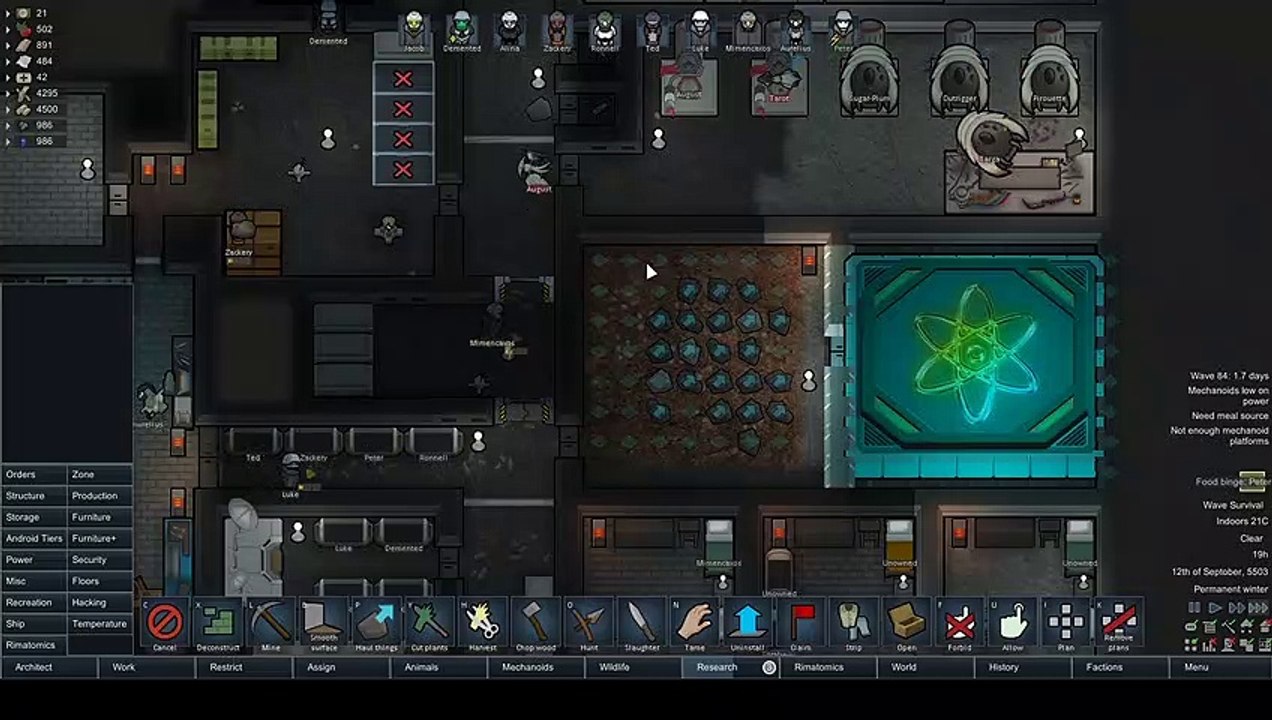 Battery Power RimWorld Merciless Wave Survival - Episode 18