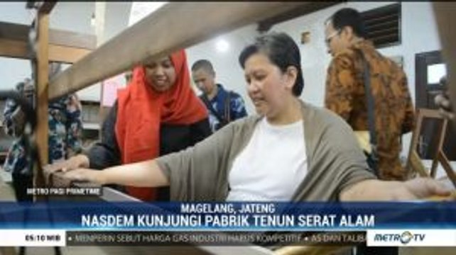 Berdayakan Kader, NasDem Kunjungi Pabrik Tenun Serat Alam di Magelang