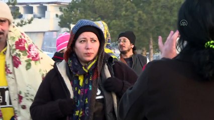 Düzensiz göçmenlerin Edirne'ye gelişi devam ediyor (1)