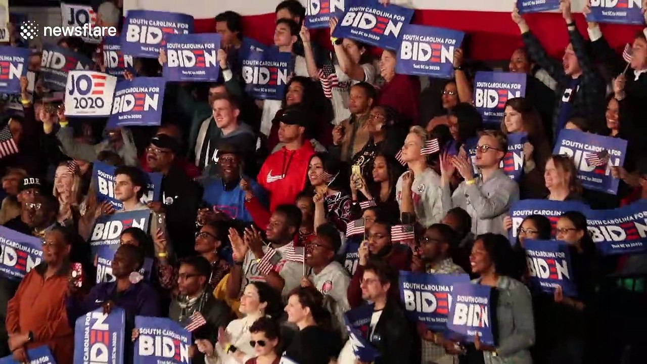 Joe Biden secures crucial victory in South Carolina primary