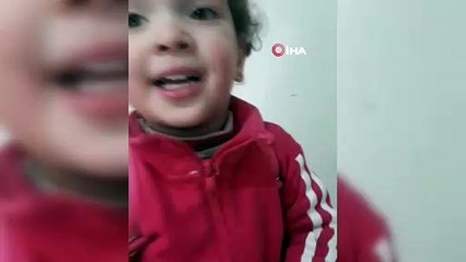 - Küçük kızın bomba sesinden korktuğu anlar yürek sızlattı