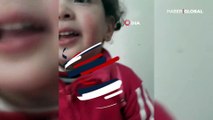 Küçük kızın yüzünden gülümsemeyi silen bomba sesleri