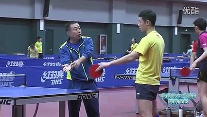 Xu Xin Forehand Flick With Coach