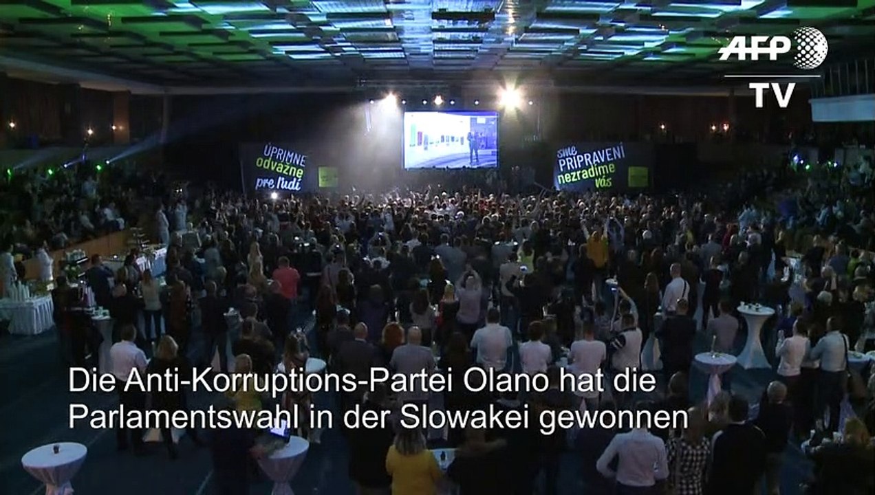 Anti-Korruptions-Partei gewinnt Wahl in der Slowakei