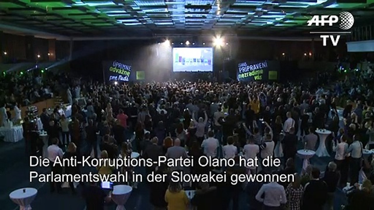 Anti-Korruptions-Partei gewinnt Wahl in der Slowakei