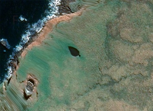 Google Maps : une étrange zone d'ombre sur une île en Nouvelle-zélande