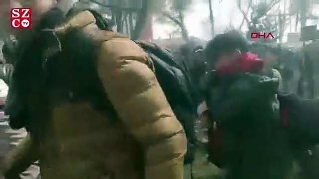 Yunan güvenlik güçleri tampon bölgede göçmenlere müdahale etti