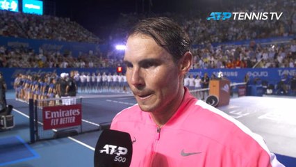 CLEAN: Nadal 'super happy' after completing Acapulco hat-trick