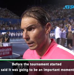 Nadal 'super happy' after completing Acapulco hat-trick