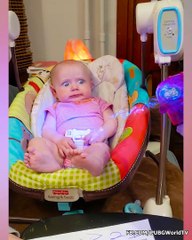 Cute Baby's Reaction To Toys