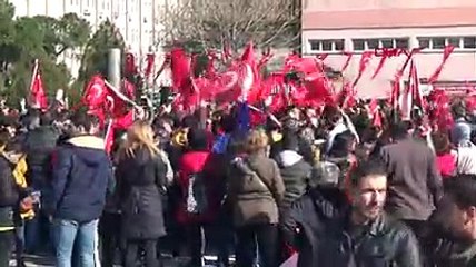 Çanakkale'de şehitler için bayrak yürüyüşü