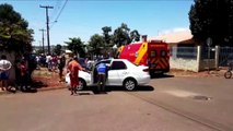 Duas pessoas ficam feridas e colisão Bairro Interlagos