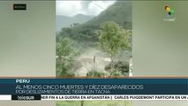 Perú: al menos 5 muertos por deslizamientos en Cusco y Tacna