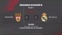 Resumen partido entre Pontevedra y RM Castilla Jornada 27 Segunda División B