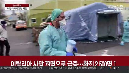 이탈리아 사망 79명으로 급증…확진자 2천500명 넘어