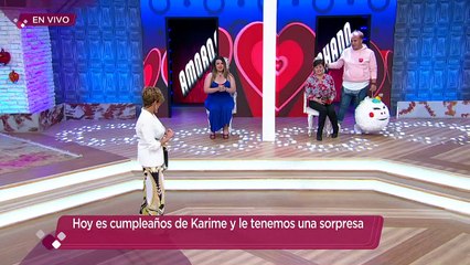 ¡Karime tiene un portal de cumpleaños con su abuelita! | Enamorándonos