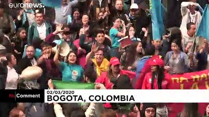 Abortion activists clash in Colombia