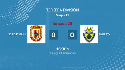 Resumen partido entre SD Portmany y Andratx Jornada 26 Tercera División