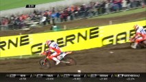 Hofer vs Vialle battle - Race 1 MXGP of Great Britain - motocross