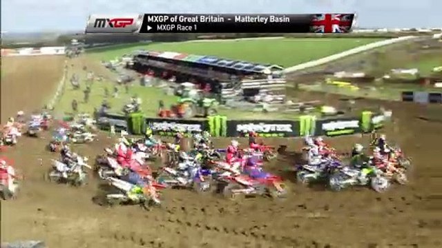 MXGP Race 1 Start - Gajser Crash - MXGP of Great Britain 2020