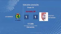 Resumen partido entre Los Barrios y Atlético Antoniano Jornada 28 Tercera División