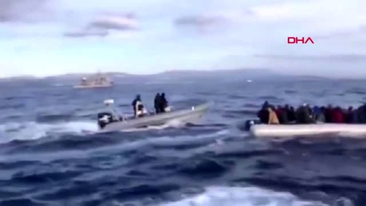 Ankara sahil güvenlik ekipleri denizde mahsur kalan göçmenleri kurtardı