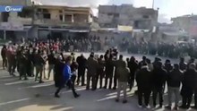Daraa demonstrators condemn Assad massacres