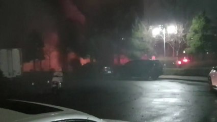 우체국 화재...우편배달 오토바이 수십 대 소실 / YTN