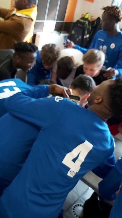 Cris de guerre des U17 contre Mons AC COUPE DES FLANDRES