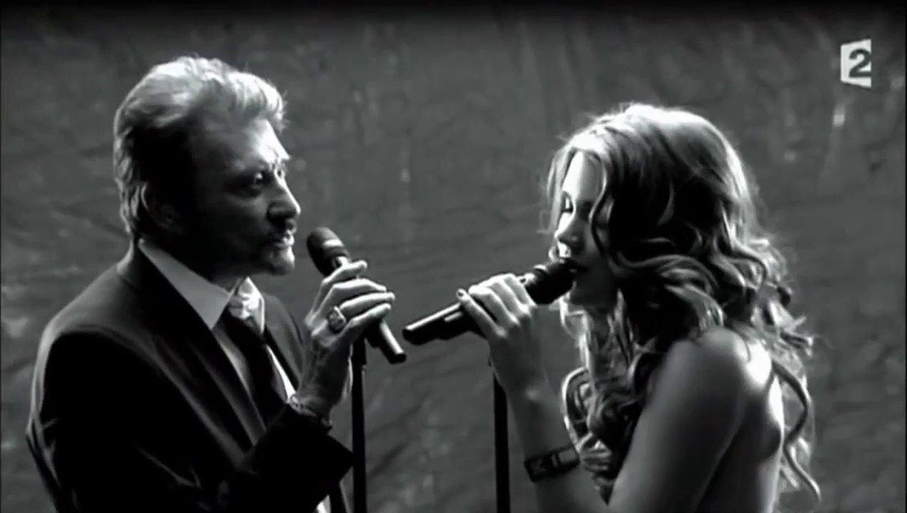 Johnny-Hallyday - Unchained mélody en duo avec Joss Stone  ( Tv2008 )