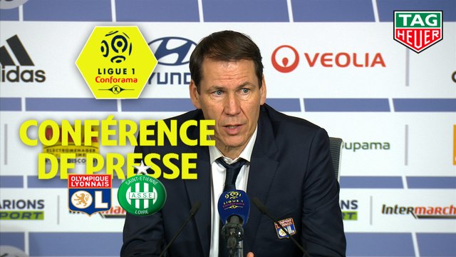 Conférence de presse Olympique Lyonnais - AS Saint-Etienne (2-0) : Rudi GARCIA (OL) - Claude PUEL (ASSE) / 2019-20