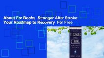 About For Books  Stronger After Stroke: Your Roadmap to Recovery  For Free