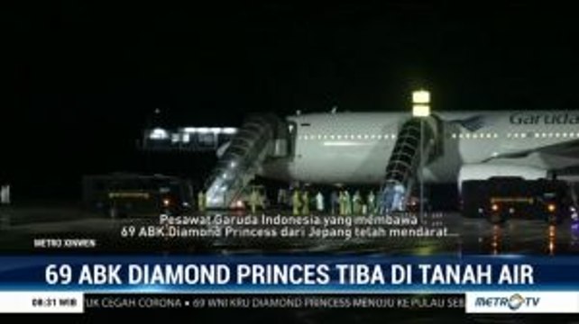 69 WNI ABK Diamond Princess Tiba di Indonesia
