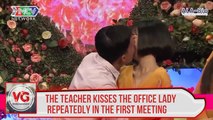 The teacher kisses the office lady repeatedly in the first meeting