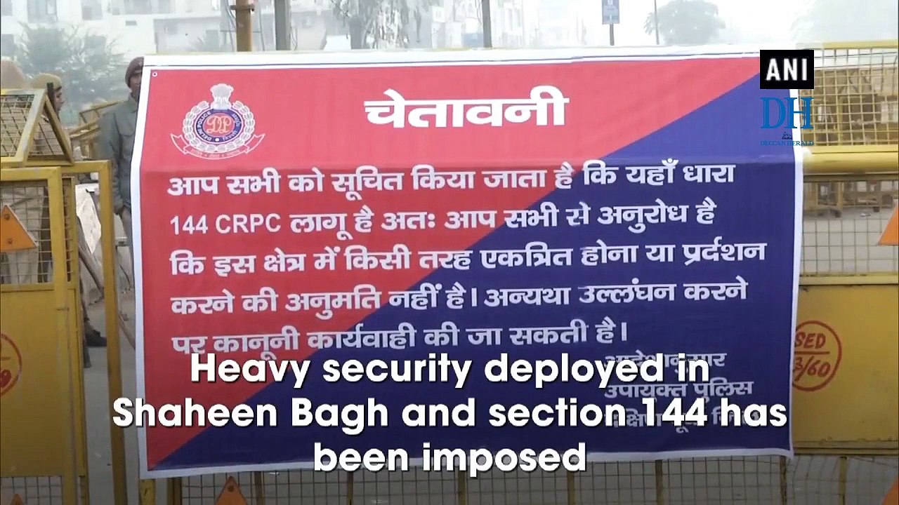 Heavy security force deployed at Shaheen Bagh to maintain law and order
