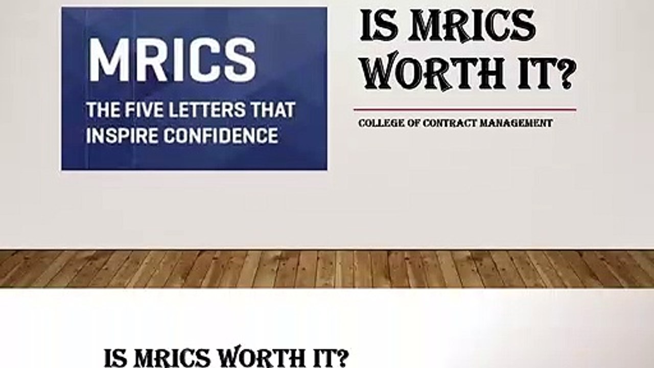 Is MRICS Worth it