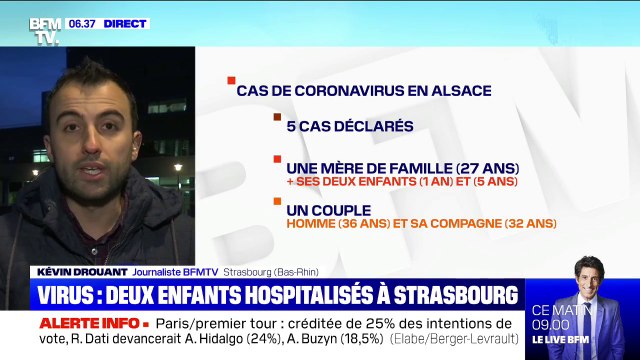 Coronavirus: une mère et ses deux enfants hospitalisés à Strasbourg