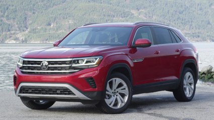 2020 Volkswagen Atlas Cross Sport Exterior Design in Aurora Red