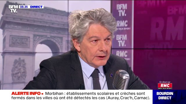 Coronavirus: Thierry Breton évoque un manque à gagner d'un milliard d'euros sur le tourisme en Europe depuis début janvier
