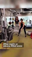 वर्कआउट के बाद दीपिका ने किया लुंगी डांस
