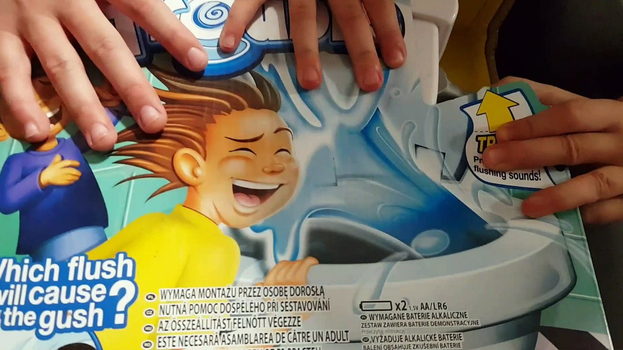 TOILET TROUBLE GAME for Kids! Ai grija sa nu fi stropit !