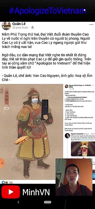 #ApologizeToVietnam [Giải trí] Hàn Quốc chê bánh mì Việt Nam - MinhVN hóng Hàn Quốc nói gì về Việt Nam
