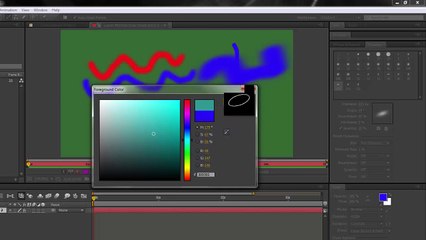 After Effects Basics 47 Paint 1 Brushes