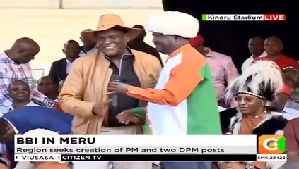 Bizarre Moment Raila Frees Hand From Murathe's Grip Goes Viral